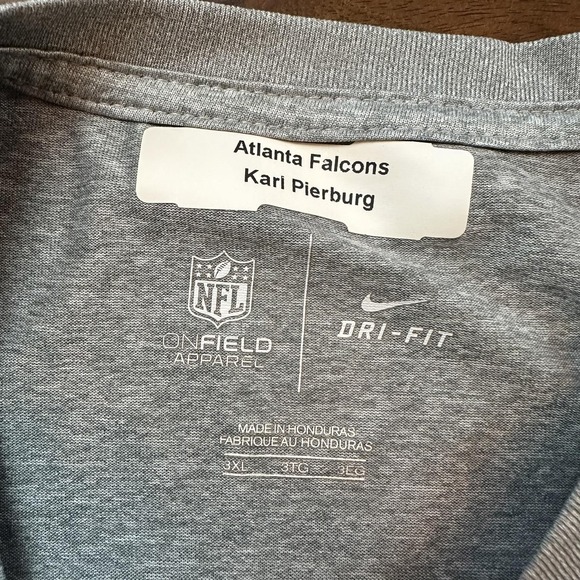 Lot of 3 Team Issued Atlanta Falcons Shirt Mens 3XL Long Sleeve Dri-FIT NFL Nike - Picture 3 of 14